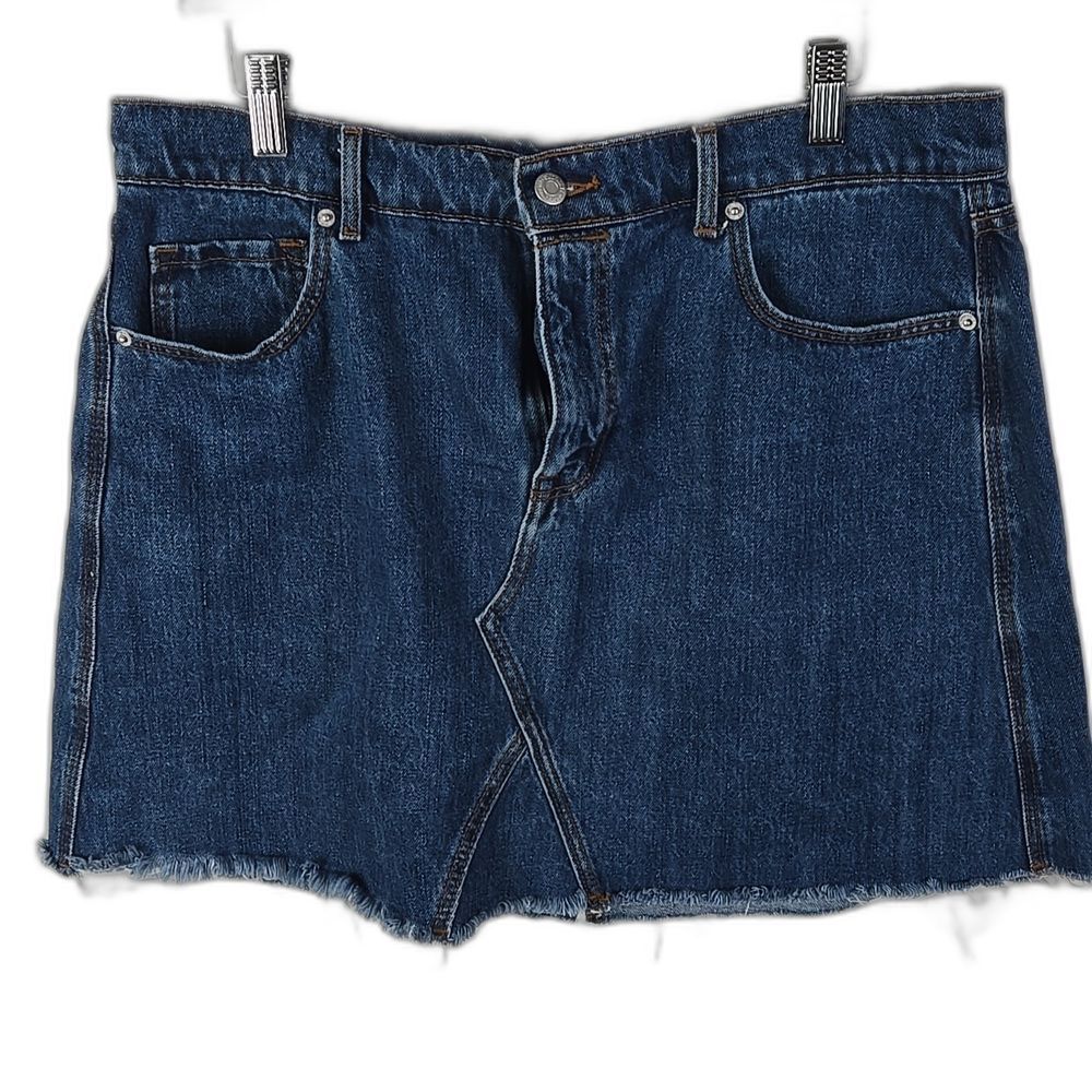 Old Navy Above The Knee Denim Jean Skirt Women's Sz 14, Farmhouse, Chore, Boho - Picture 1 of 8